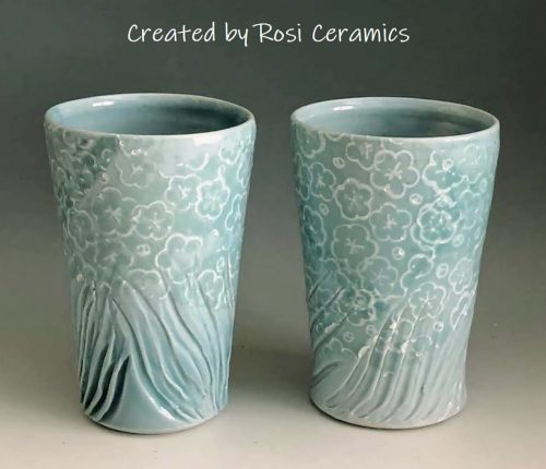 Ceramic Paper Transfers | Raised Aqua TPW6 | Japan Crafts